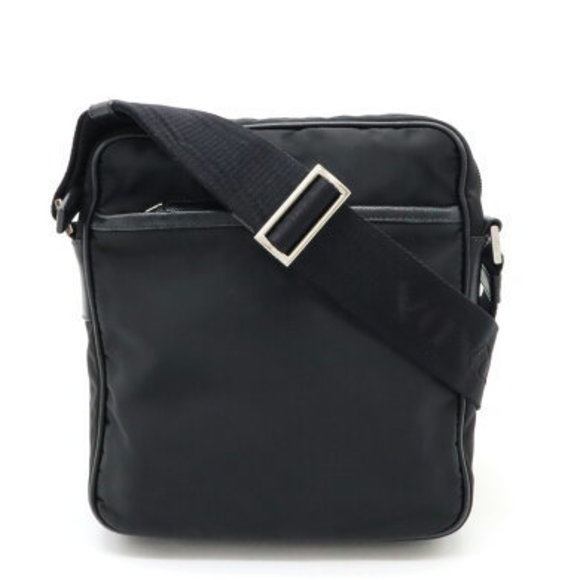 Prada jacquard Shoulder Bag pouch crossbody nylon black - Picture 1 of 9